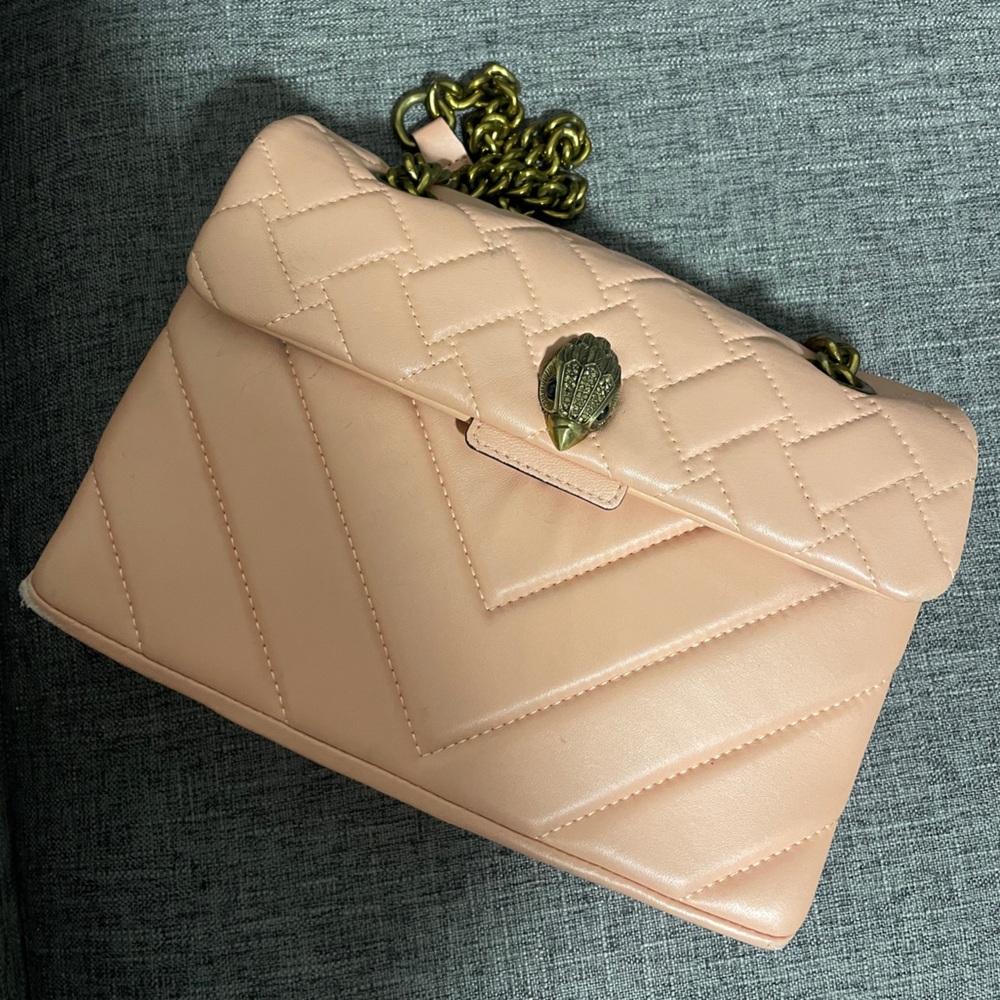 Kurt Geiger London Kensington x Leather Quilted Shoulder Bag
